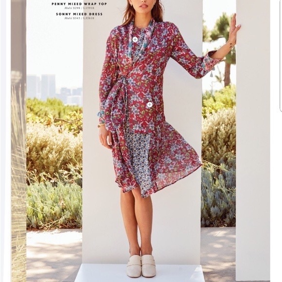 Johnny was sonny mixed floral print Dress - Picture 1 of 14